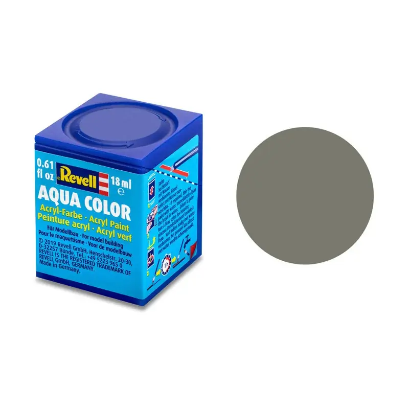 Aqua Color 45 (RAL 7003) Olive Clair Mat 18 ml - Revell Produit De Marque