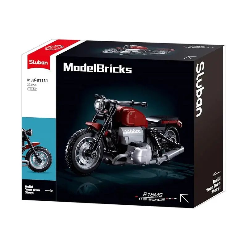 Model Bricks Moto style Harley 222 pcs - Sluban Meilleur Choix