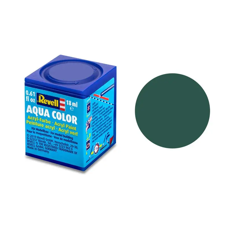 Commander Maintenant Aqua Color 48 (RAL 6028) Vert Mer Mat 18 ml - Revell