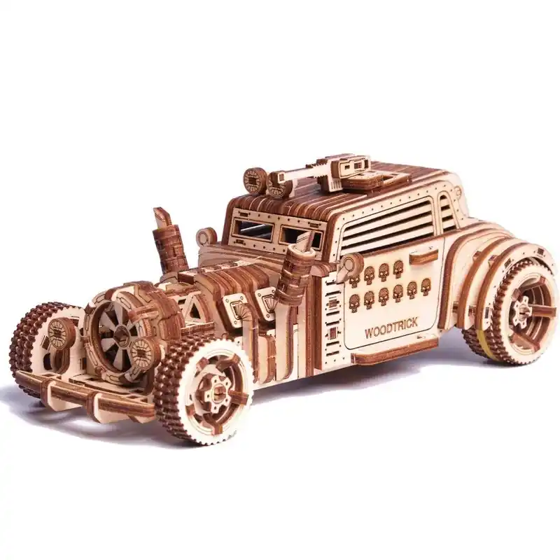 Mécanisme 3D en bois Voiture apocalyptique 280 pcs - Wood Trick Dernière Chance