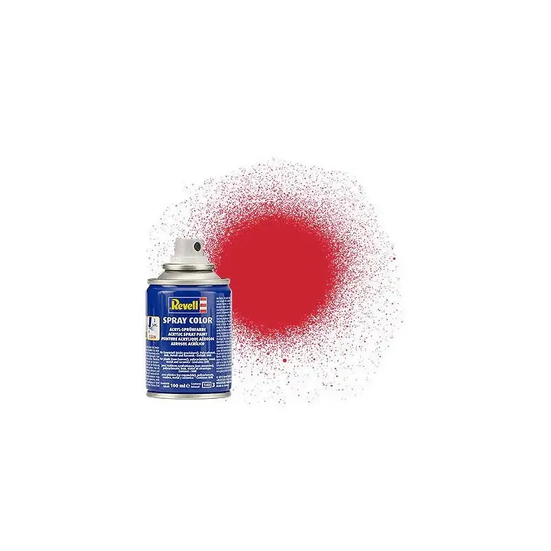 Aérosol Acrylique Spray Couleur Satin "Fiery Red" 100ml - Revell Top Vente