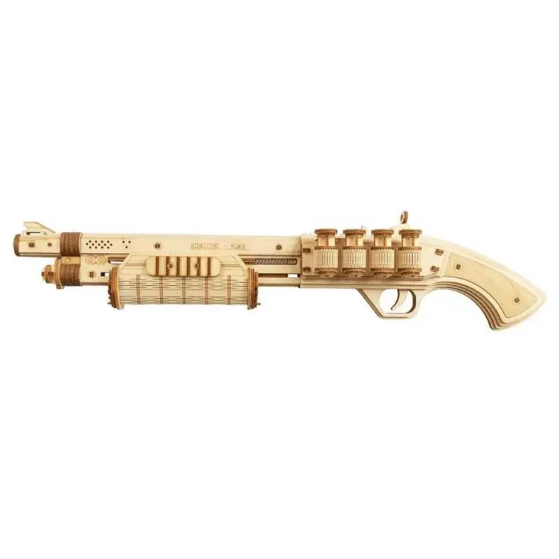 Fusil de chasseTerminator M870 - Puzzle 3D Mécanique en bois Rokr Top Vente