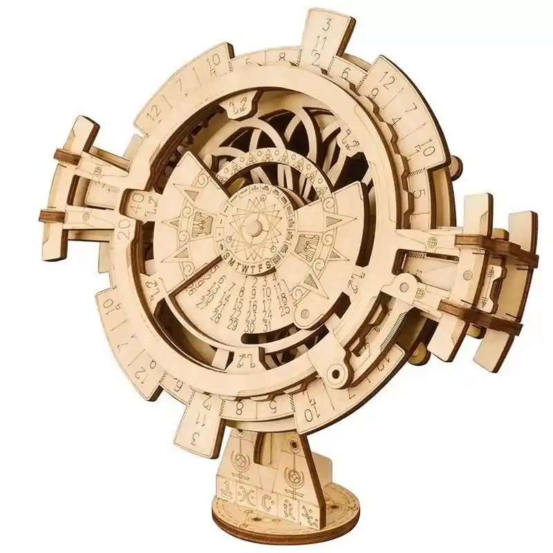 Acheter En Ligne Calendrier Perpétuel - Puzzle 3D Mécanique en bois Rokr