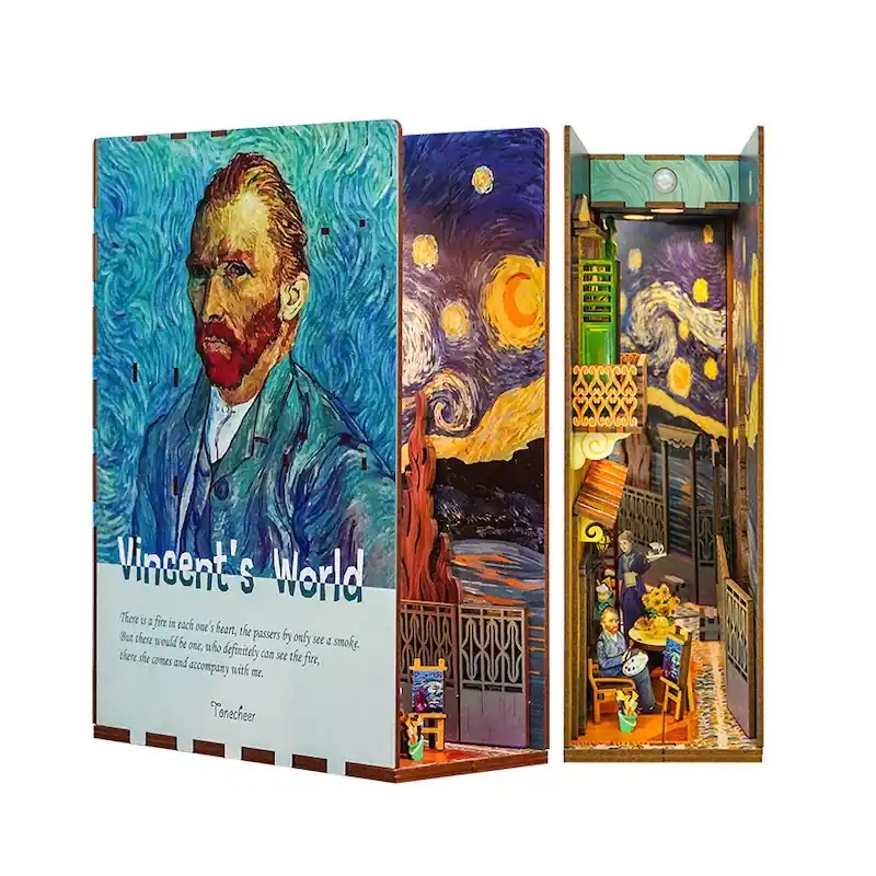 Acheter En Ligne Book Nook Vincent‘s World - Tonecheer