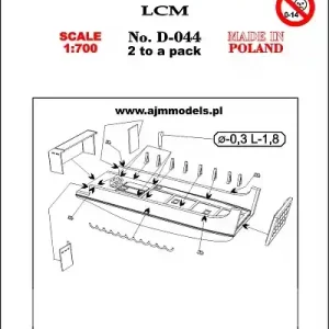 AJM Models D-044 LCM Expédition Rapide