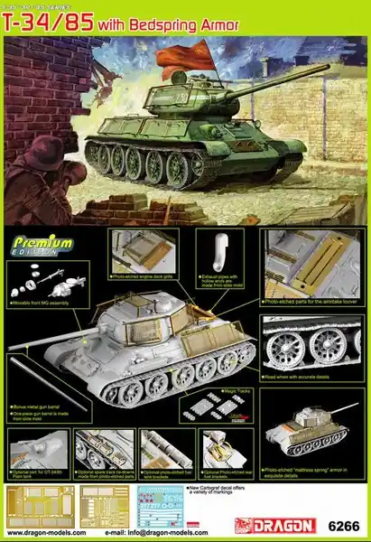 Dragon 6266 T34/85 (Premium Edition) Offre Spéciale