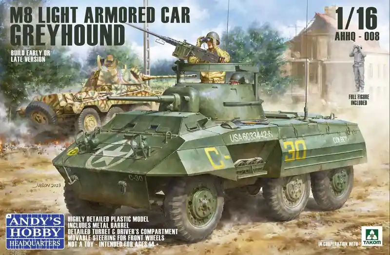 Meilleur Prix Andy‘s Hobby Headquarters 008 M8 Light Armored Car Greyhound - Early Or Late Version