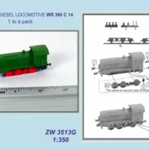 Expédié Aujourd'hui NIKO MODEL ZW3513G German Diesel Locomotive WR 360 C 14 1 to a pack