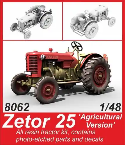 Meilleure Vente CMK K8062 Zetor 25 ‘Agricultural Version’