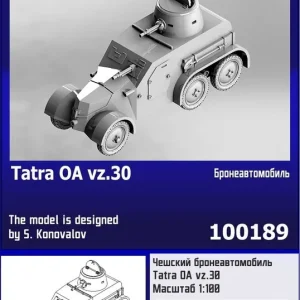 Prix Bas Zebrano 100189 Tatra OA Vz.30 Czech Armoured Car