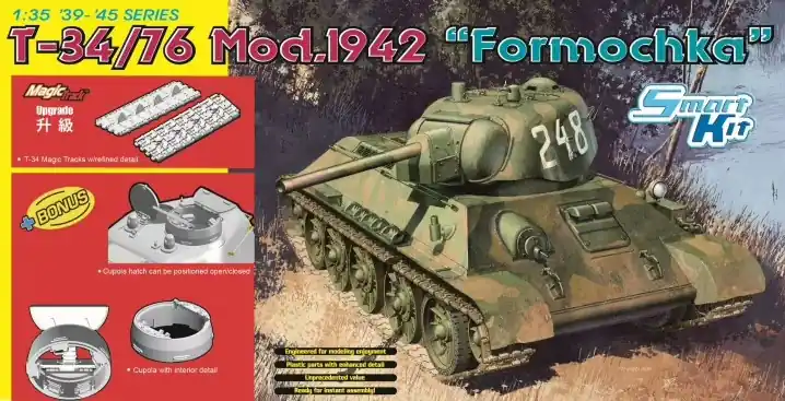 Dragon 6401 T-34/76 Mod. 1942 Formochka Soldes
