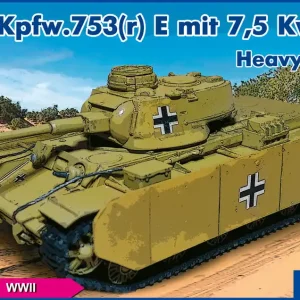 PST 72089 Pz.Kpfw.753(r) E Mit 7,5 KwK 40 Heavy Tank Expédié Aujourd'hui