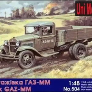 Réduction Unimodels 504 Soviet IIWW Truck GAZ-MM