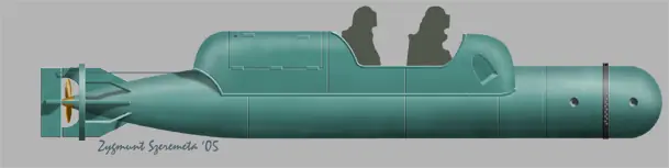 Certifié Choroszy Modelbud S4802 Italian Human Torpedo Maiale SSB