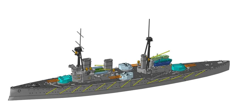 Metallic Details MDR1200-04 Brtiish Battlecruiser HMS Indomitable Acheter En Ligne