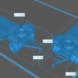 EMP3D 72012756-43 Przyczepa do Hanomag SS-100 Gigant - pusta Retour Gratuit