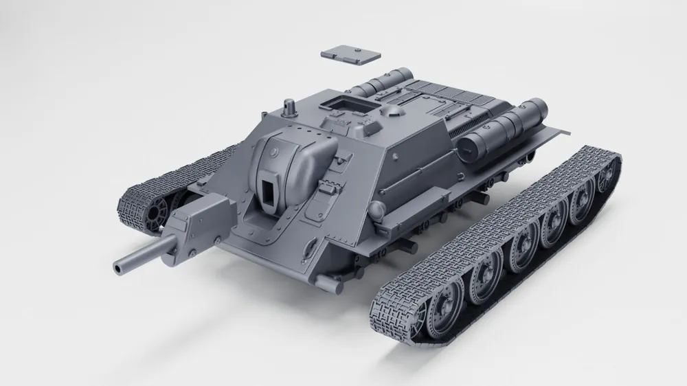 Prix Choc EMP3D 72012188 Działo samobieżne SU-122 - otwarty właz
