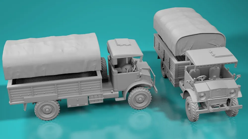 EMP3D 72012417 Ciężka 3-tonowa ciężarówka C60L - z plandeką / zamknięty właz Dernière Chance
