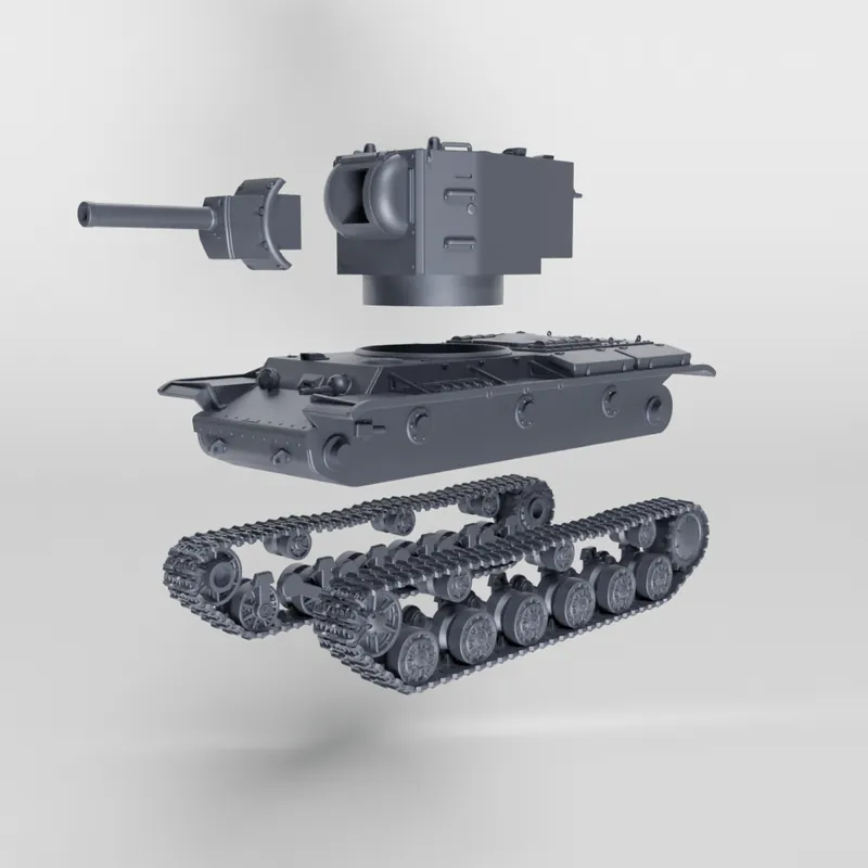 Offre Limitée EMP3D 72012179-56 Czołg ciężki KW-2 (KV-2) - otwarty właz