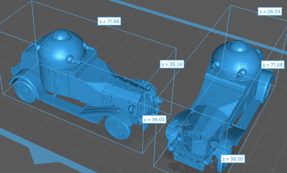 Prix Bas EMP3D 72012048-87 Samochód Pancerny Vickers Crossley M25 - zamknięty właz