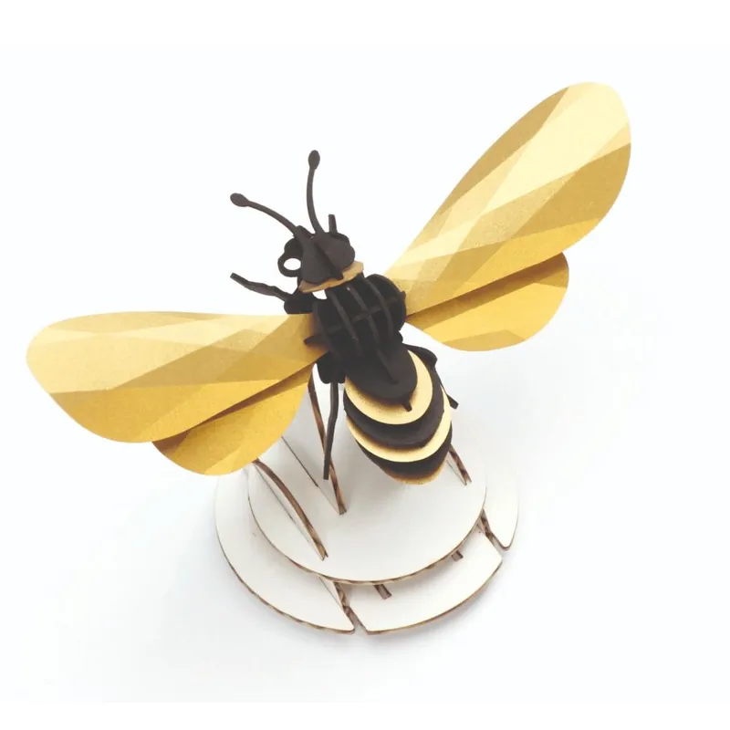 Kit de fabrication 1 Abeille Dorée 12 cm Honey Bee Assembli Populaire