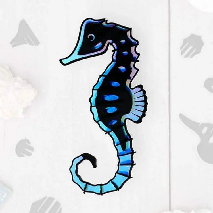 Kit de fabrication 1 Hippocampe Argent 15 cm Seahorse Assembli Livraison Express