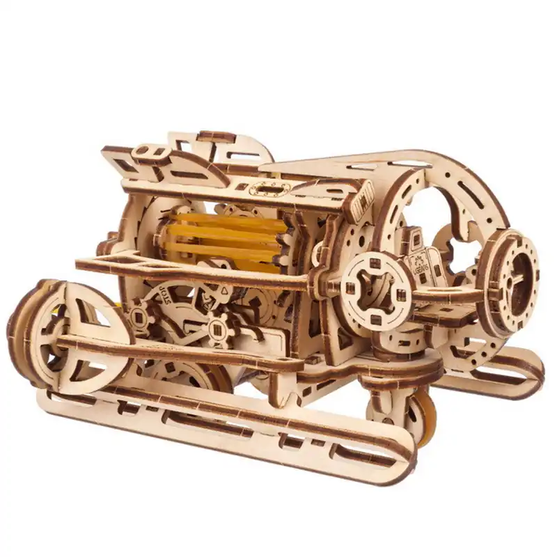 Ugears Maquette Bois Mini Steampunk sous-marin 14 cm Puzzle 3D Mécanique Nouvelle Collection