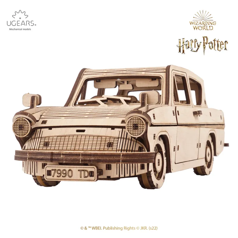 Ugears Maquette Bois Harry Potter Voiture Flying Ford Anglia Puzzle 3D Mécanique Solde