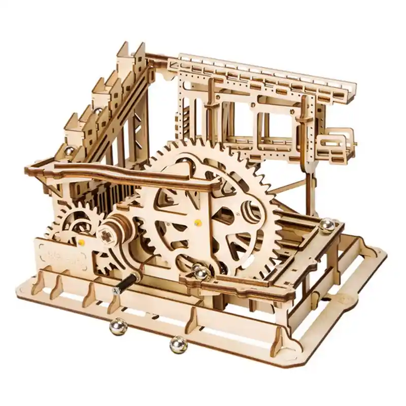 Petit Prix Maquette en bois circuit à billes 25 cm LG502 239 pièces Rokr