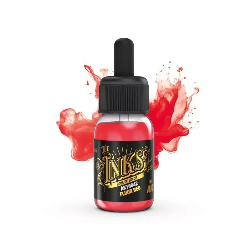 AK Inks Fluor Red (30ml) Certifié