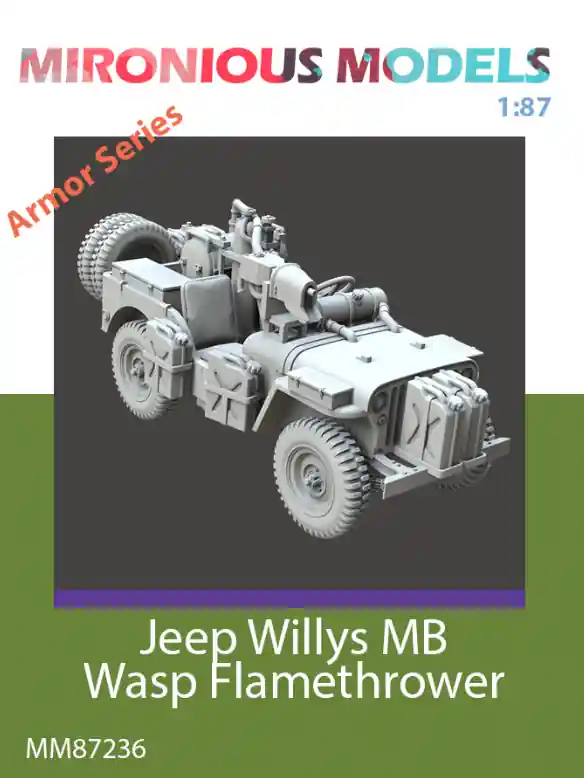 Mironious Models 87236 Jeep Willys MB Wasp Flamethrower Achetez Aujourd'hui