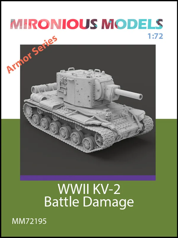 Mironious Models 72195 KV-2 - Battle Damage (3D-Printed) Meilleure Vente