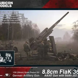 Marque Rubicon Models 280069 8.8 cm Flak 36/37 AA/AT Gun With SdAh 202 And Crew