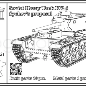 Commander Vite OKB Grigorov TRV72024 Soviet Heavy Tank KV-4 - Sychev´s Proposal