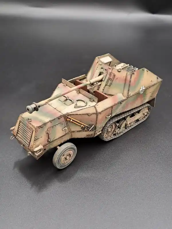KM Model 48004VA Panzerjager-Fahrzeuge Mit 7,5cm PaK 40 S 307(f) Version A Vente Directe