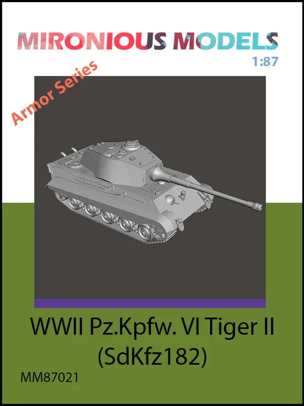 Mironious Models 87021 WWII Pz.Kpfw. VI Tiger II (SdKfz182) Vente Directe