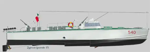 Choroszy Modelbud S43 Italian Motorboat M.A.S. 540 Super Prix