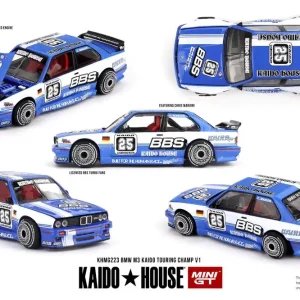 NEW! Mini GT KHMG223 Kaido House 223 BMW M3 (E30) Kaido Touring Champ V1 BBS 1989 Nouveauté
