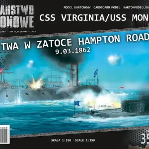 Modelarstwo kartonowe 350-03 CSS ‘Virginia‘/USS ‘Monitor‘ - 09-03-1862 Retour Gratuit