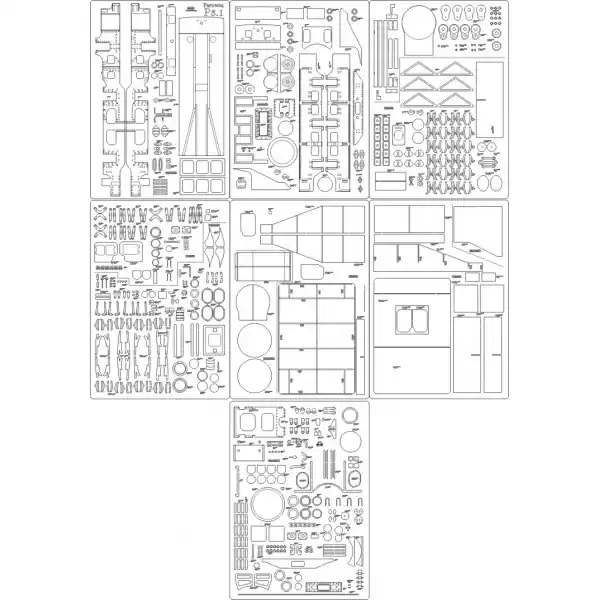 Acheter En Ligne Answer ANG-07-2017-SZK04 P3 Steam Locomotive - Laser Cut Frames, Details