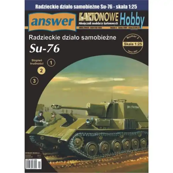 Answer KH-07-2007-02 Su-76 - Soviet Self-Propelled Gun Offre Limitée