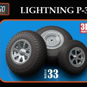RUFIO 3D KOL2 P-38 Lightning - Zestaw Żywicznych Kół Do Samolotów P-38 Pas Cher