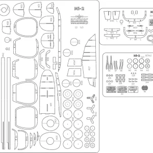 Answer MSM-044-SZK Mi-2 - Laser Cut Frames Expédié Aujourd'hui
