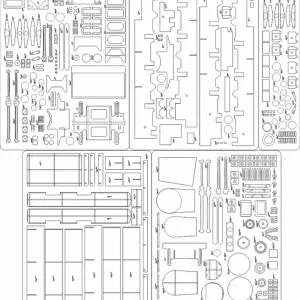 Nouvel Arrivage Answer ANG-257-SZK01 OKI 12 - Laser Cut Frames, Trusses, Refuge, Details