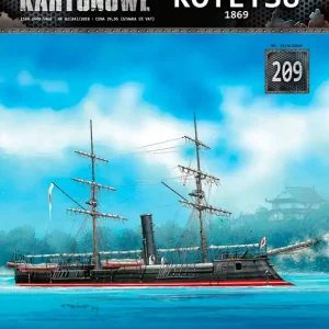 Remise Modelarstwo kartonowe 209 Okręt Pancerny Kotetsu 1869r.