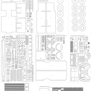 Answer ANG-258-SZK Mercedes Benz 1625 TLF 24/50 - Laser Cut Frames, Details, Glazing, Treads Offre Exclusive