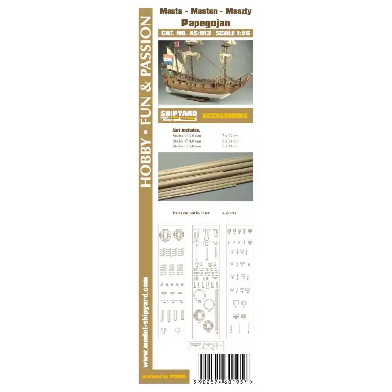 Affaire À Saisir ShipYard AS013 Papegojan - Masts