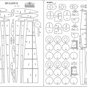 Top Vente Answer MMM-05-2025-SZK Messerschmitt Bf-110F-2 - Laser Cut Frames And Details