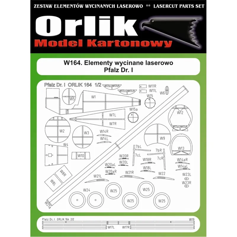 Orlik 164w Pfalz Dr.I - Laser Cutting Frames Nouvelle Collection