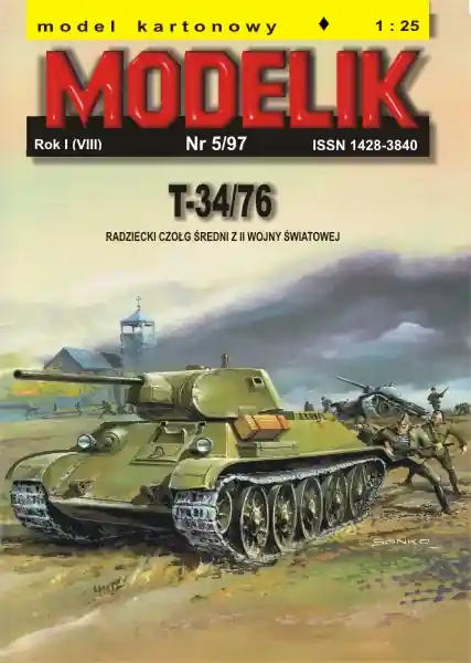 Modelik 05_97 T-34/76 - Radziecki Czołg Średni Z II Wojny Światowej Super Prix
